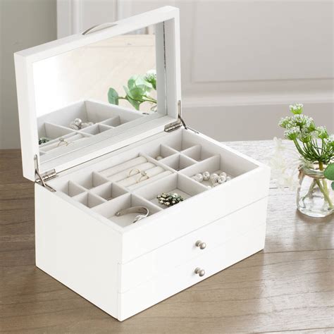 white jewellery boxes uk